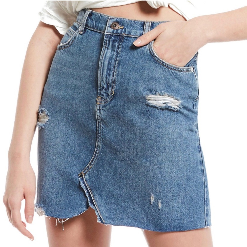 Free People Hallie Skirt - Midstone